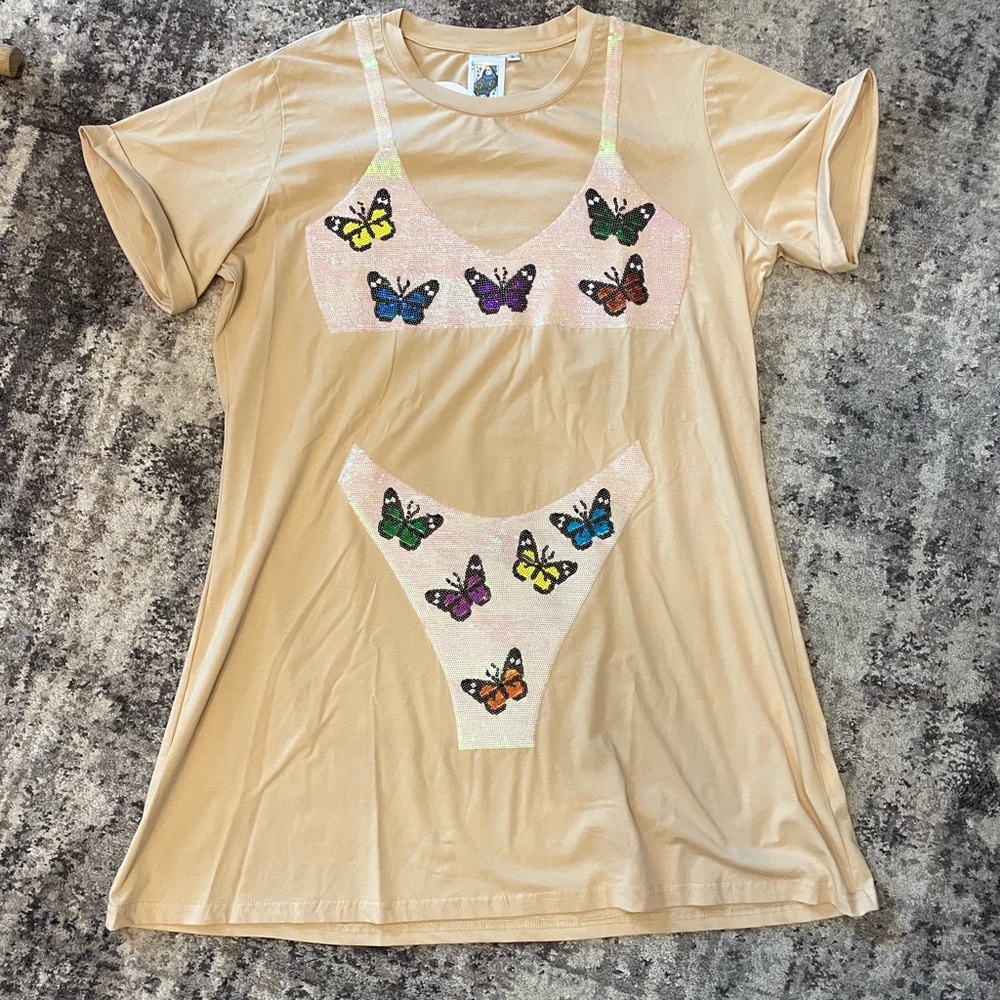 Queen of Sparkle Butterfly Swim Cover Up